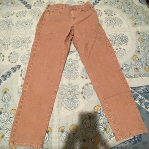 American Eagle Pink Mom Jean Corduroy